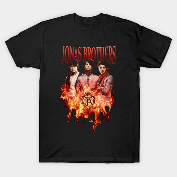 Jonas Brothers Burning Up Concert Tour 90s T-Shirt Sizes S-5XL GooGate