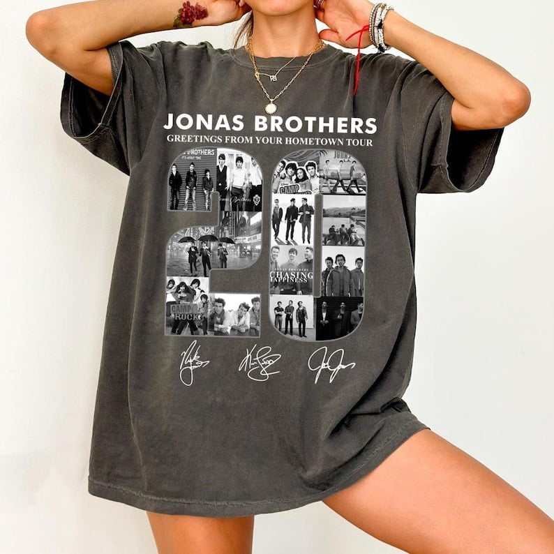 Jonas Brothers Greetings from your Hometown tour, Jonas Brothers Shirt ...