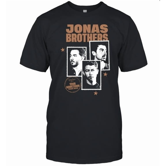 Jonas Brothers Hometown Tour 2025 T-Shirt Graphic Concert Merch