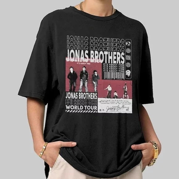 Jonas Brothers It's About Time Tour Shirt Five Albums One Night Tour