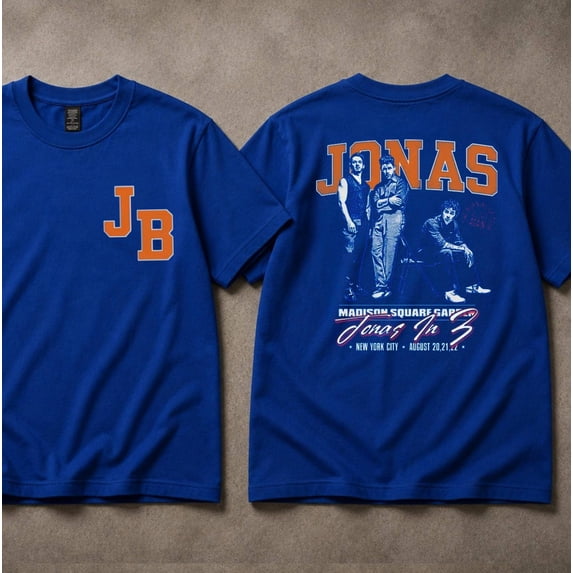 Jonas Brothers NYC Tour 2026 T-Shirt, Madison Square Garden Concert Tee