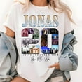 thumbnail image 1 of Jonas Brothers Shirt, Albums 20th Anniversary Of Jonas Shirt, Living The Dream Tour 2025 Shirt, Jonas Brother Merch, Joe Jonas T-shirt,White Color,Size M, 1 of 5