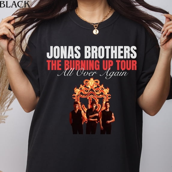 Jonas Brothers The Burning Up Tour T-shirt Sizes S-5XL