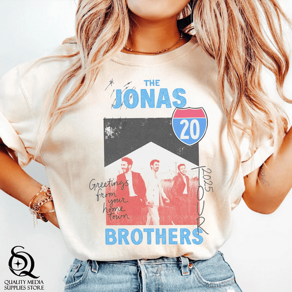 Jonas Brothers Vintage Tour Shirt | JONAS20 Greetings From Your ...