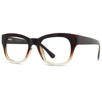 Jonas Paul Eyewear Blue Light Glasses, Brown / Crystal Fade, Magnifying Acrylic Lens, Unisex