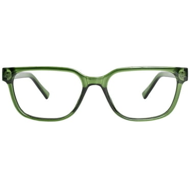 Jonas Paul Eyewear Blue Light Glasses Green Crystal, Magnifying Acrylic Lens, Unisex