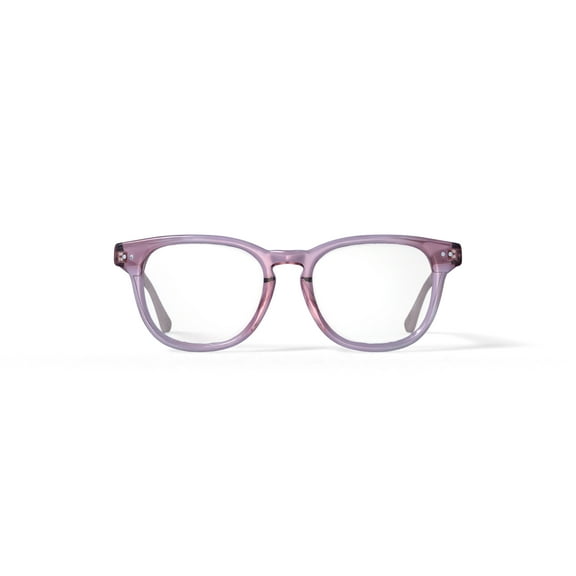 Jonas Paul Youth Harper Square Prescription Eyeglasses with Case, Pink Crystal