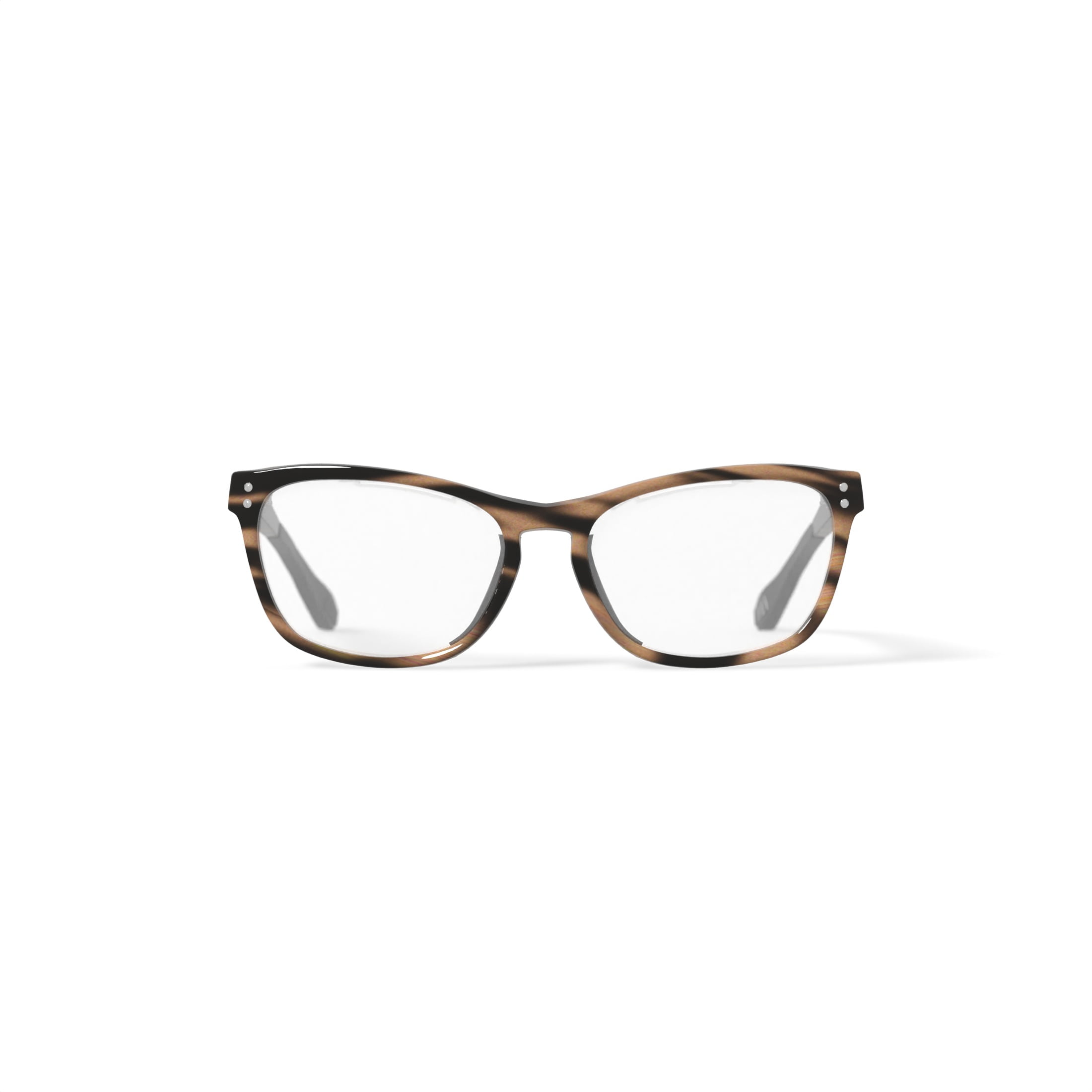 Jonas Paul Youth Lincoln/Lauren Square Prescription Eyeglasses with Case, Brown Tortoise