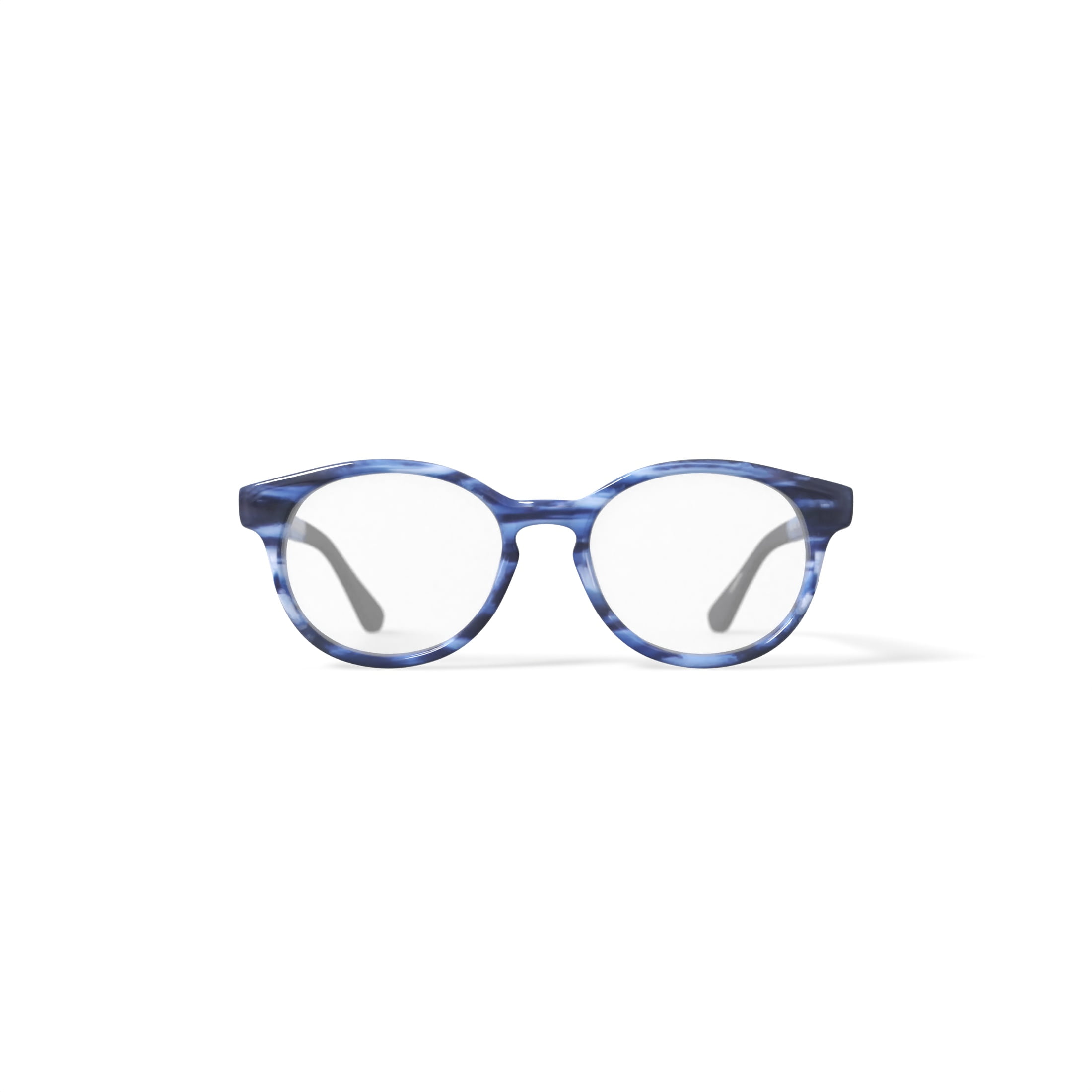 Jonas Paul Youth Paul/Paige Round Prescription Eyeglasses with Case, Blue Tortoise