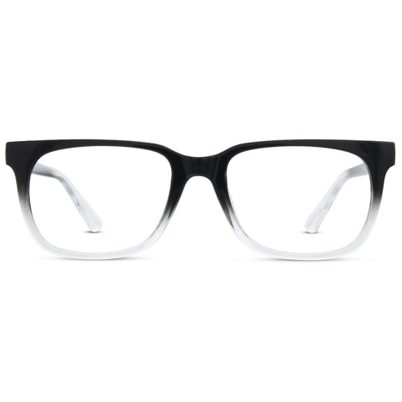 Jonas Paul Eyewear Unisex Full Rim Blue Light Reading Glasses, Black/Crystal Fade