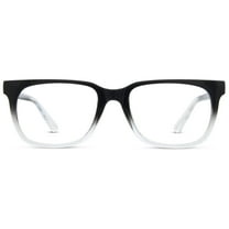 Jonas Paul Eyewear Unisex Full Rim Blue Light Reading Glasses, Black/Crystal Fade