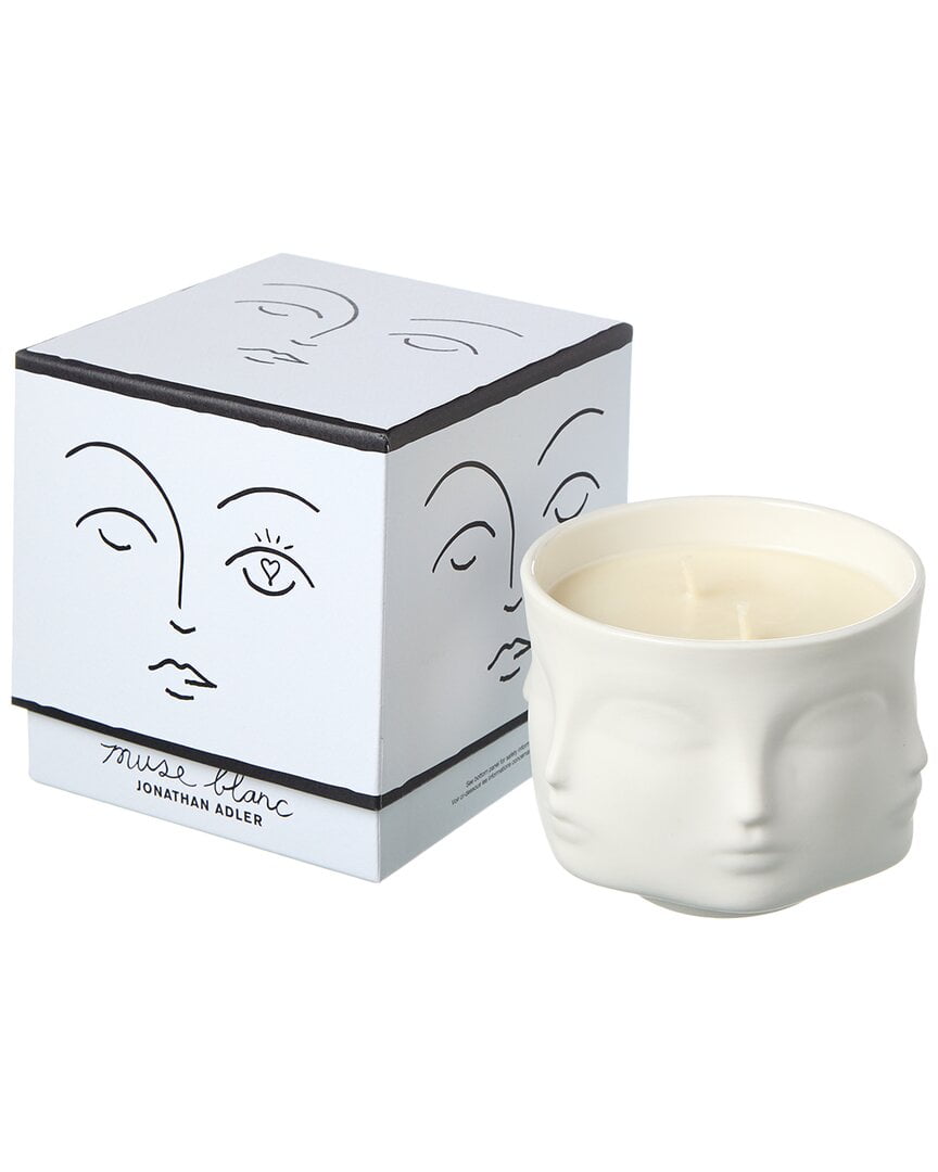 Jonathan Adler Muse Blanc Ceramic Candle, ns, White
