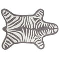 thumbnail image 1 of Jonathan Adler Reversible Zebra Bathmat, Grey, 1 of 2