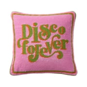Jonathan Adler US Kit Disco Forever Needlepoint Pillow, Green