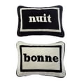 thumbnail image 1 of Jonathan Adler Us Kit Bonne Nuit Needlepoint Pillow Set, White, 1 of 1