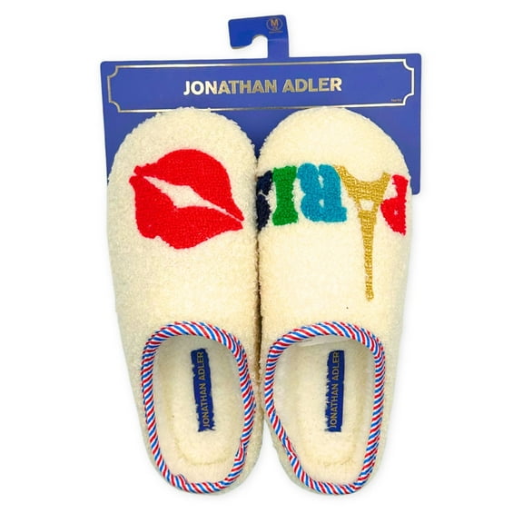 Jonathan Adler Women's Paris Poodle Scuff Slippers, 1-Pack, Sizes S, M, L