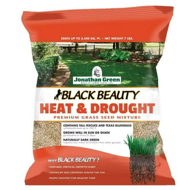 Jonathan Green Black Beauty Heat & Drought Resistant Grass Seed Mix, 7lb