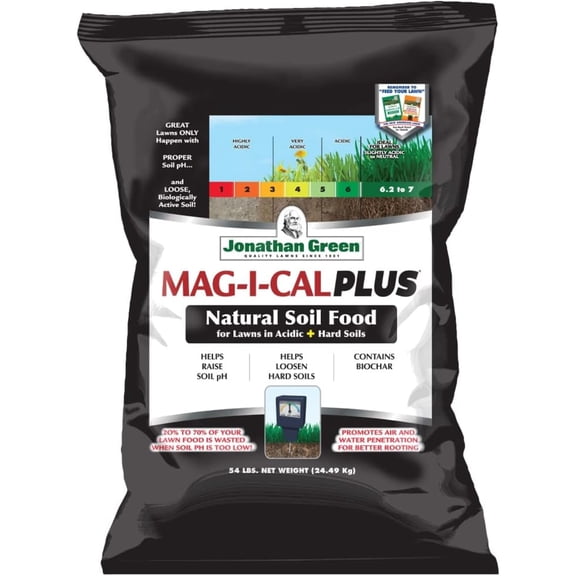 Jonathan Green 11355 Mag-I-Cal Plus Soil Food, For Acidic Soil, Covers 15,000-Sq. Ft. - Quantity 1