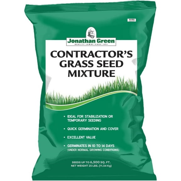 Jonathan Green 11458 Contractor's Grass Seed - Cool Season Lawn Seed 25 lb