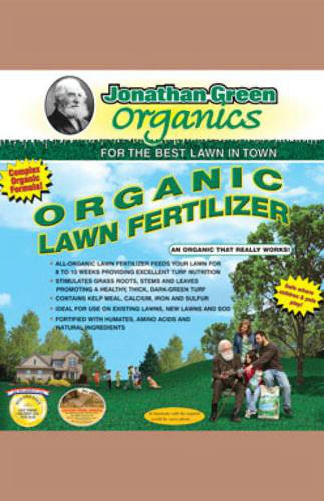 Jonathan Green 11584 Organic Lawn Fertilizer, Granules, 5M
