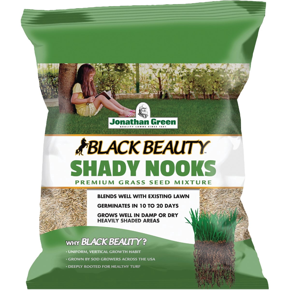 Jonathan Green 11957 Shady Nooks Grass Seed Mix, 3 Pounds