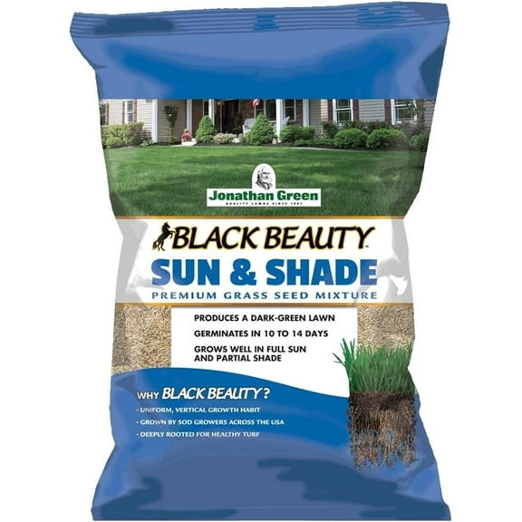Jonathan Green 12002 Black Beauty Sun & Shade Grass Seed Mixture, 3 Lb