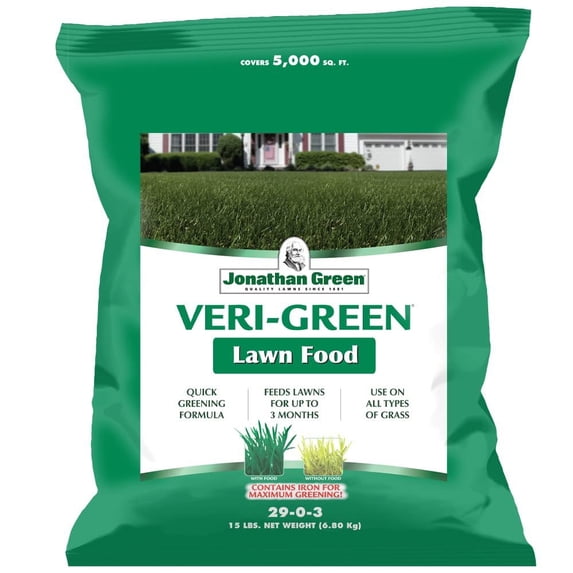 Jonathan Green 16004 Veri-Green Lawn Food - 29-0-3 Grass Fertilizer 5,000 Sq. Ft.