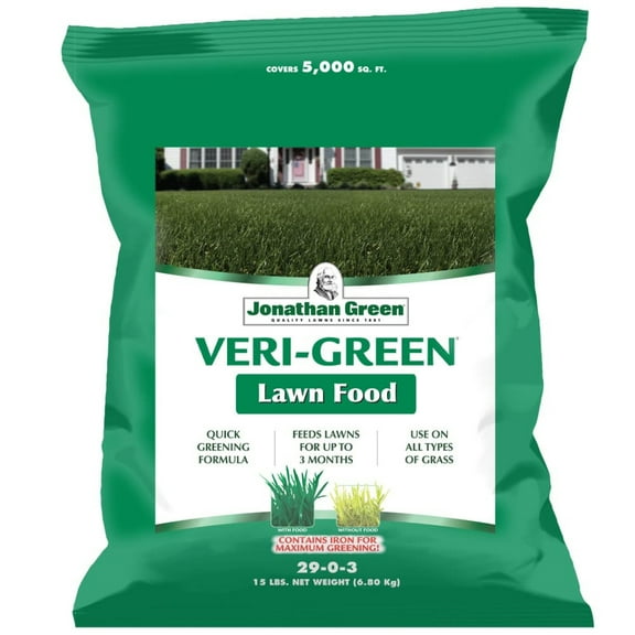 Jonathan Green VERI-GREEN Nitrogen Rich Lawn Food, 5M (5,000 sq ft Coverage) 15lb
