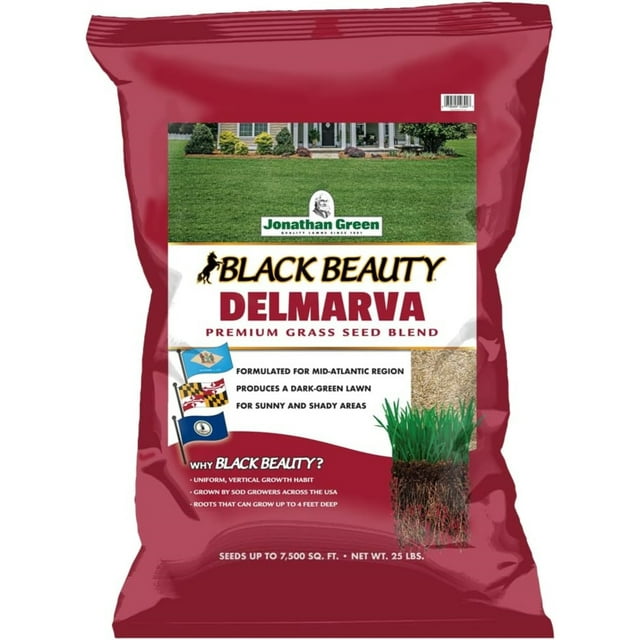 Jonathan Green Black Beauty Delmarva Mix Grass Seed, 25lb