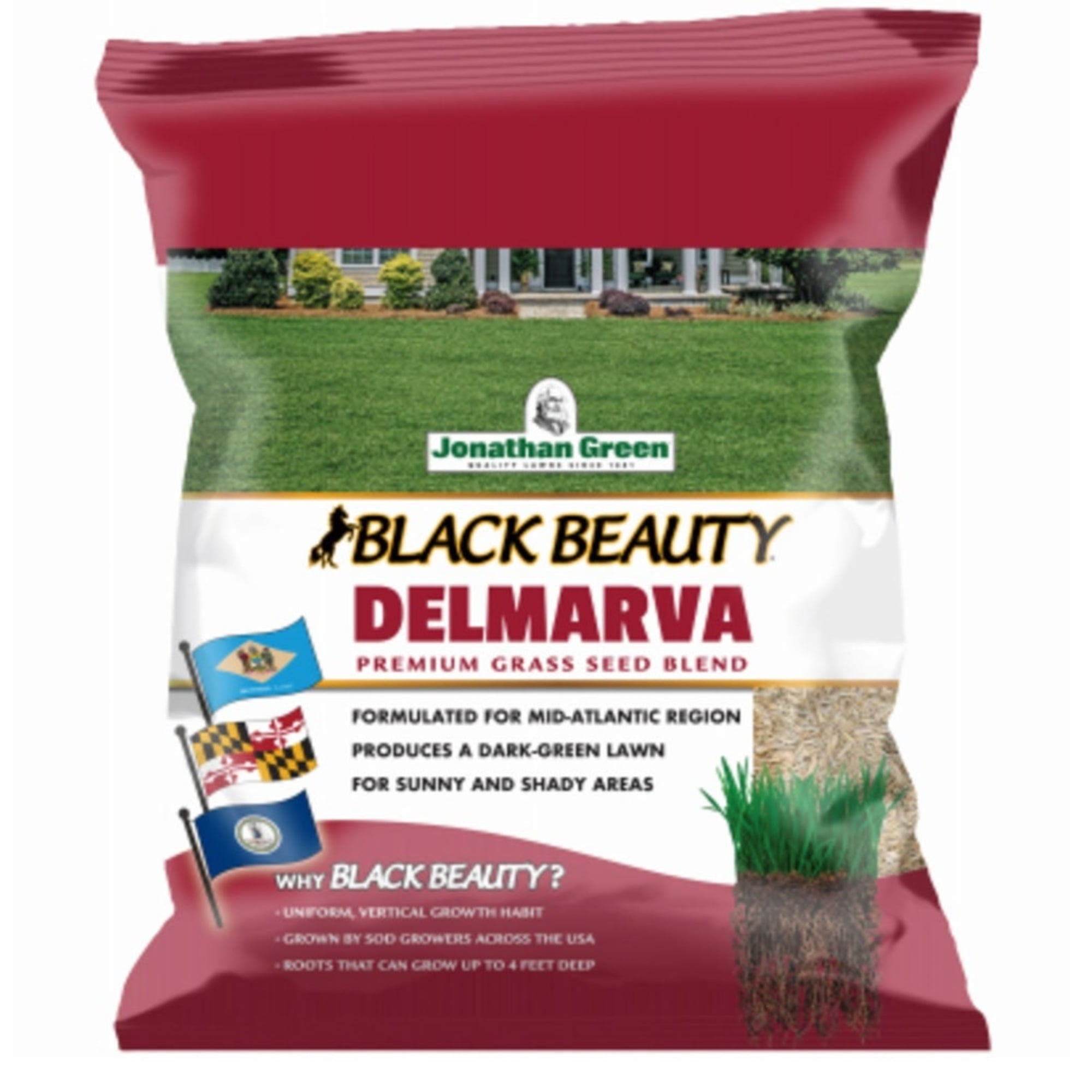 Jonathan Green Black Beauty Delmarva Mix Grass Seed, 50 Lb