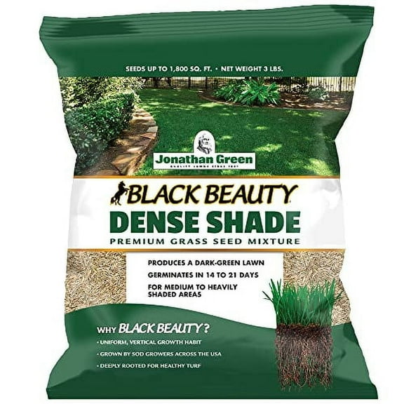 Jonathan Green Black Beauty Dense Shade Mixed Sun/Partial Shade Grass Seed 3 lb. - Case of: 1;