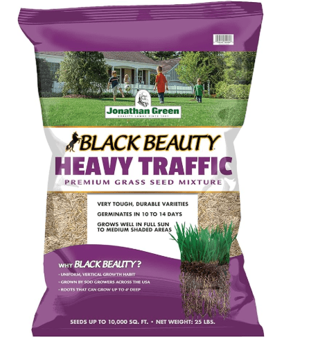 Jonathan Green (10980) Black Beauty Heavy Traffic Grass Seed - Cool Season Lawn Seed (25 lb)