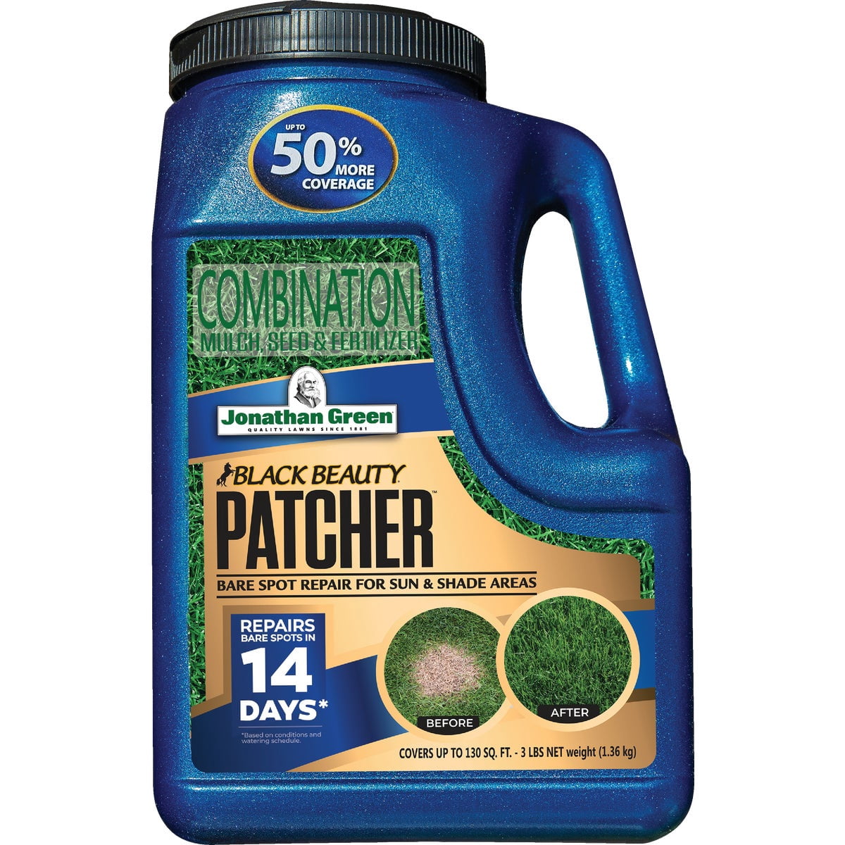 Jonathan Green Black Beauty Patcher Cool Season Grass Seed, 3.5 lbs
