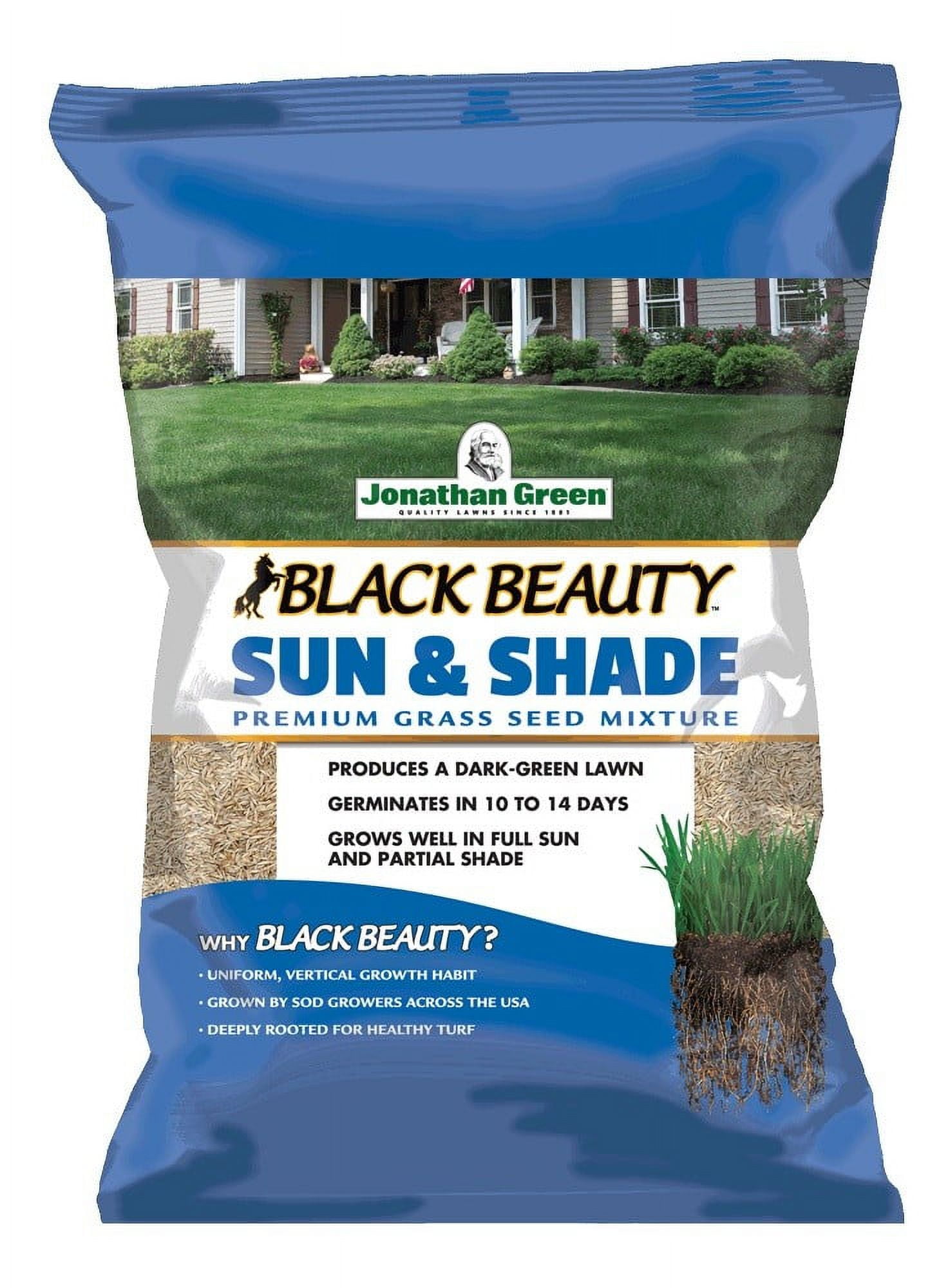 Jonathan Green Black Beauty 12005 Grass Seed, 7 lb Bag