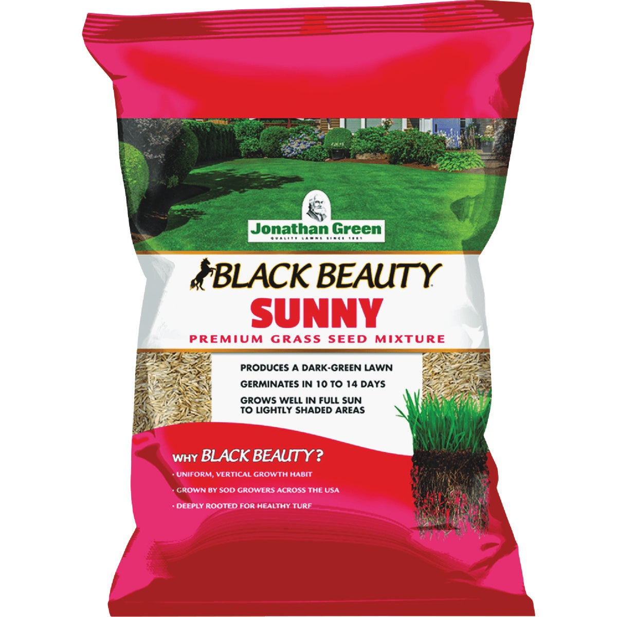 Jonathan Green Black Beauty Sunny Premium Grass Seed Mixture 25lb Jonathan Green Black Beauty Sunny Premium Grass Seed Mixture 25lb