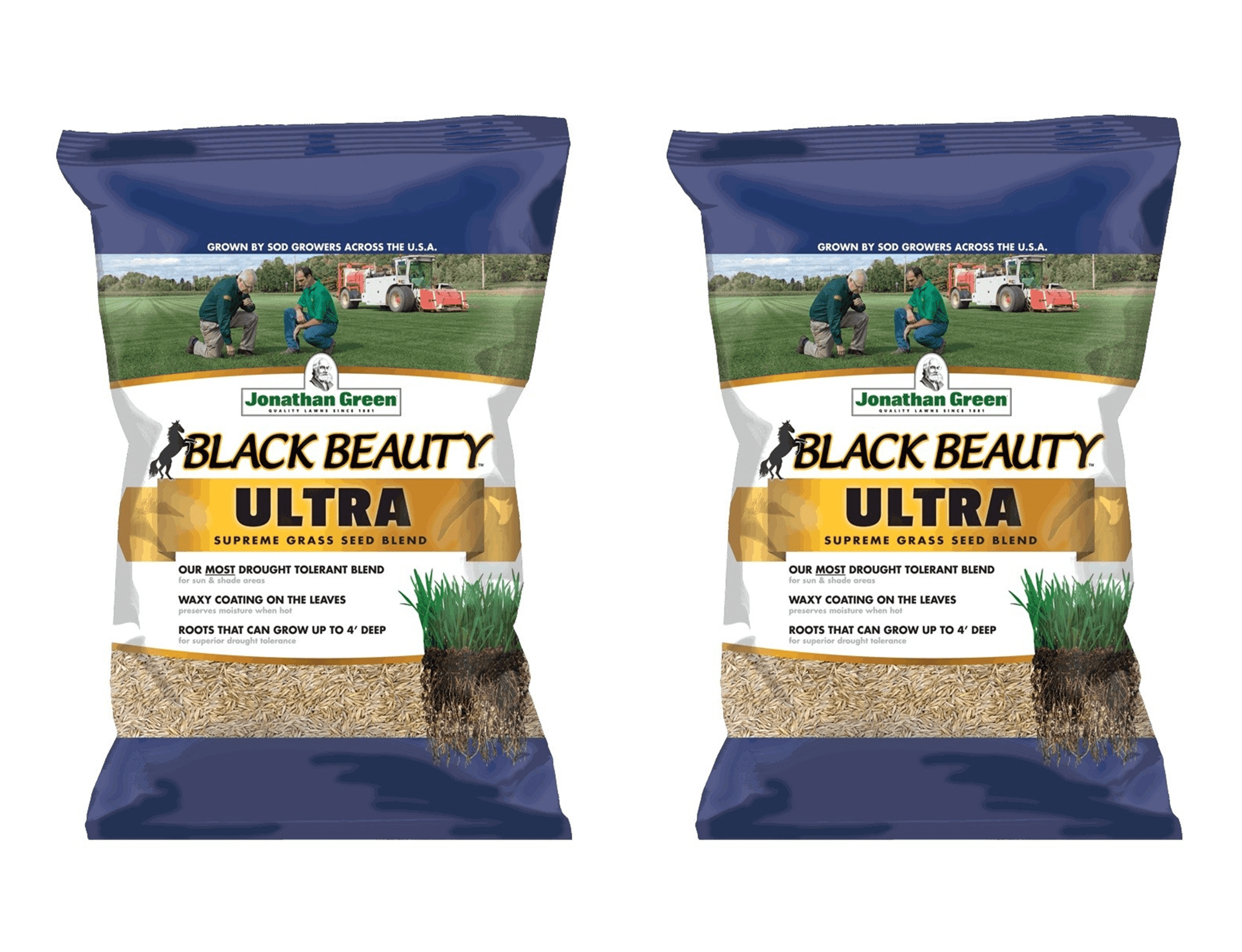 Jonathan Green 40321 Black Beauty Ultra Grass Seed, 3 lb, 2-Pack
