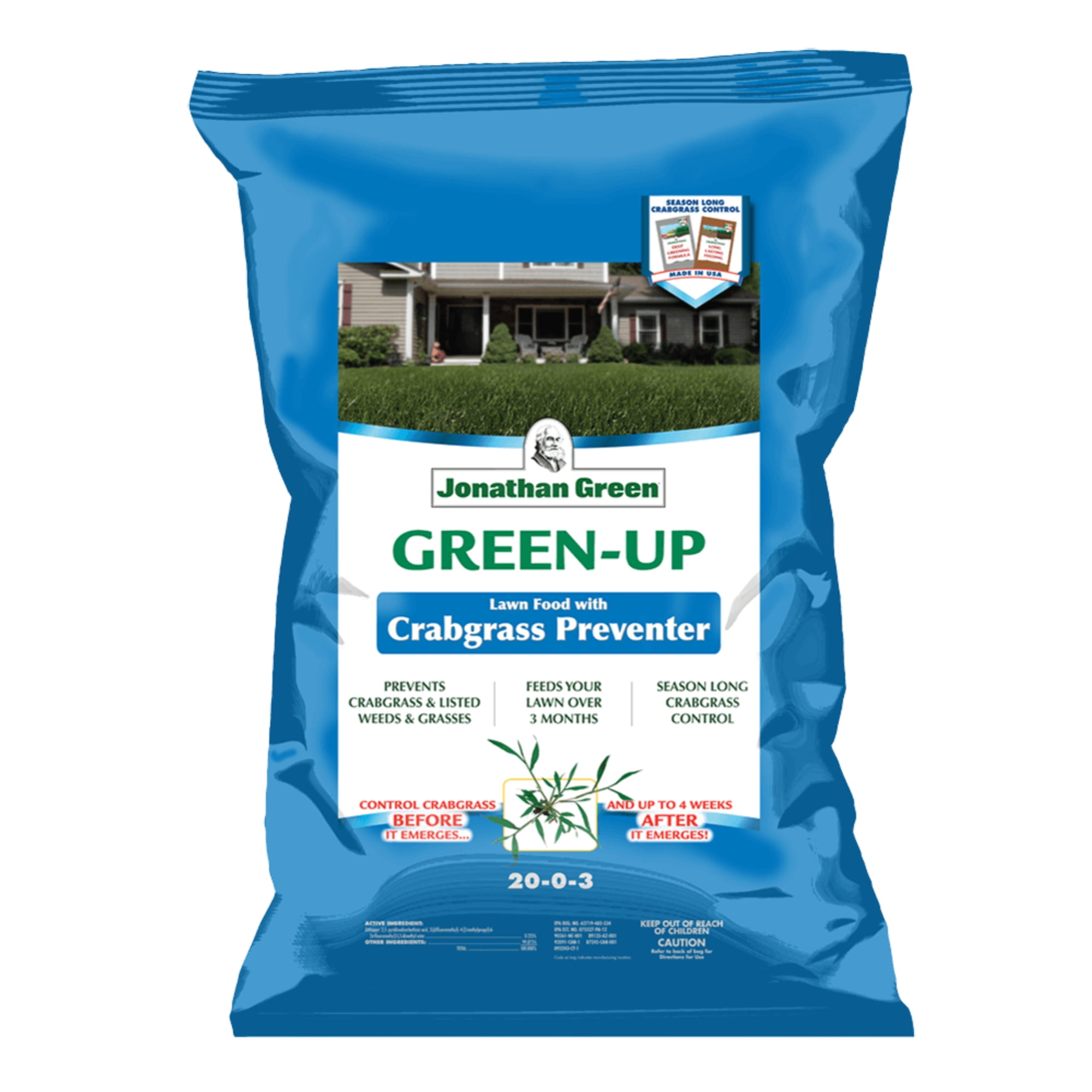 Jonathan Green Crabgrass Preventer + GreenUp Lawn Fertilizer, 5M