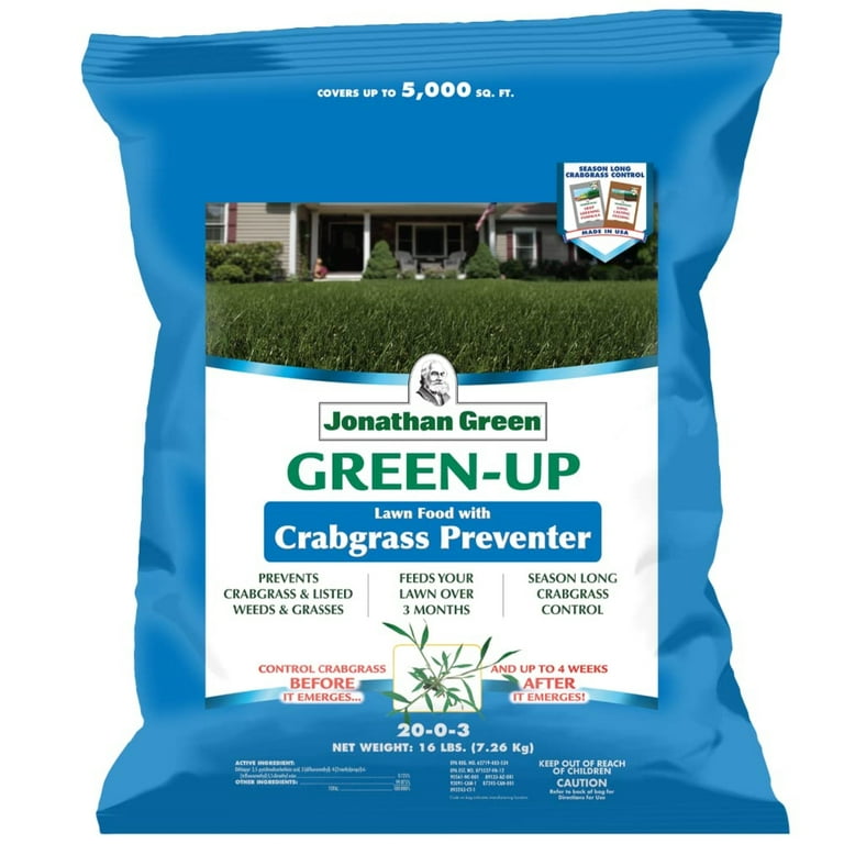 Jonathan Green Green-Up Crabgrass Preventer Lawn Fertilizer For All Grasses 5000 sq ft