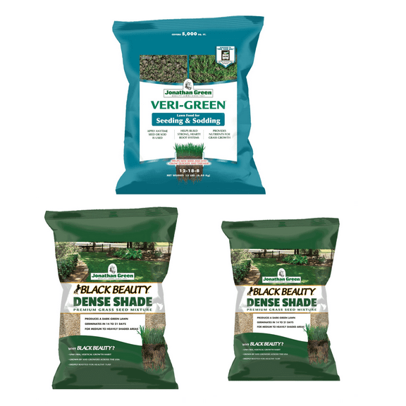 Jonathan Green Grass Seed & Fertilizer Bundle for Shady Lawns - 5,000 sq ft