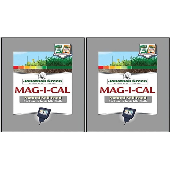 Jonathan Green & Sons 11353 Mag-I-Cal Natural Food for Lawns in Acidic Soils, 5,000 sq ft, One Bag Two Pack