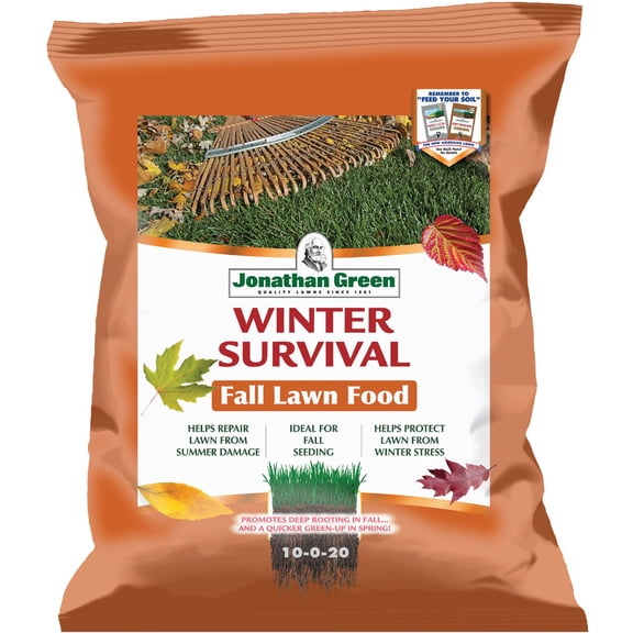 2-pack Jonathan Green Winter Survival Fall Fertilizer - 10-0-20 NPK, Granules - 2 Pack, 15 lb — Outdoor & Indoor Plant Use, Easy Application