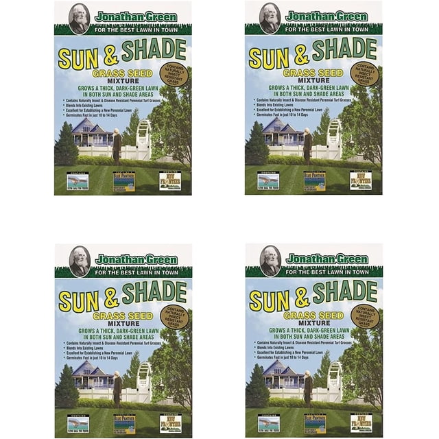 Jonathan Green Turf 12002 2250 sq. ft. Sun and Shade Grass Seed, 3 lb 4