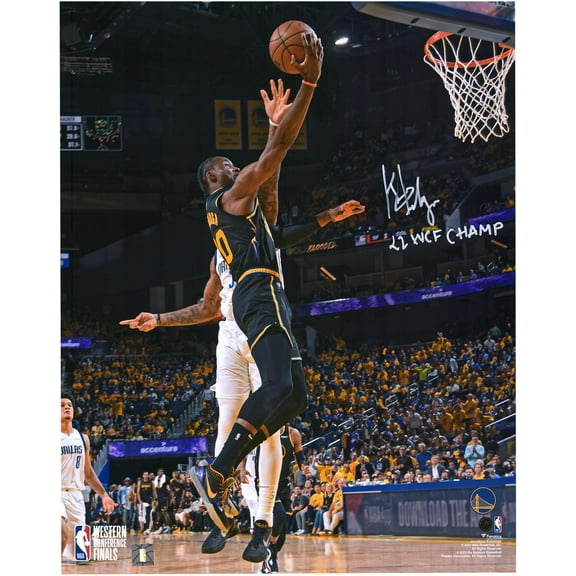 Jonathan Kuminga Golden State Warriors Autographed 16" x 20" 2022 NBA Western Conference Champions Photograph with "22 WCF Champ" Inscription - Fanatics Authentic Certified