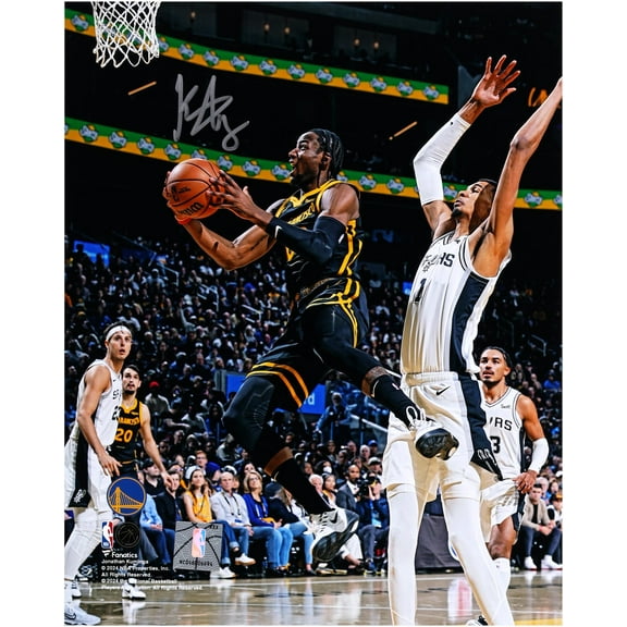 Jonathan Kuminga Golden State Warriors Autographed 8" x 10" Reverse Layup vs. San Antonio Spurs Photograph - Fanatics Authentic Certified