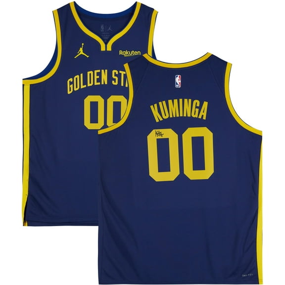 Jonathan Kuminga Golden State Warriors Autographed Navy Jordan Brand Statement Jersey - Fanatics Authentic Certified
