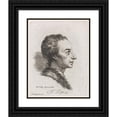 thumbnail image 1 of Jonathan Richardson the Elder 12x14 Black Ornate Wood Framed Double Matted Museum Art Print Titled: Alexander Pope, Profile (1738), 1 of 5