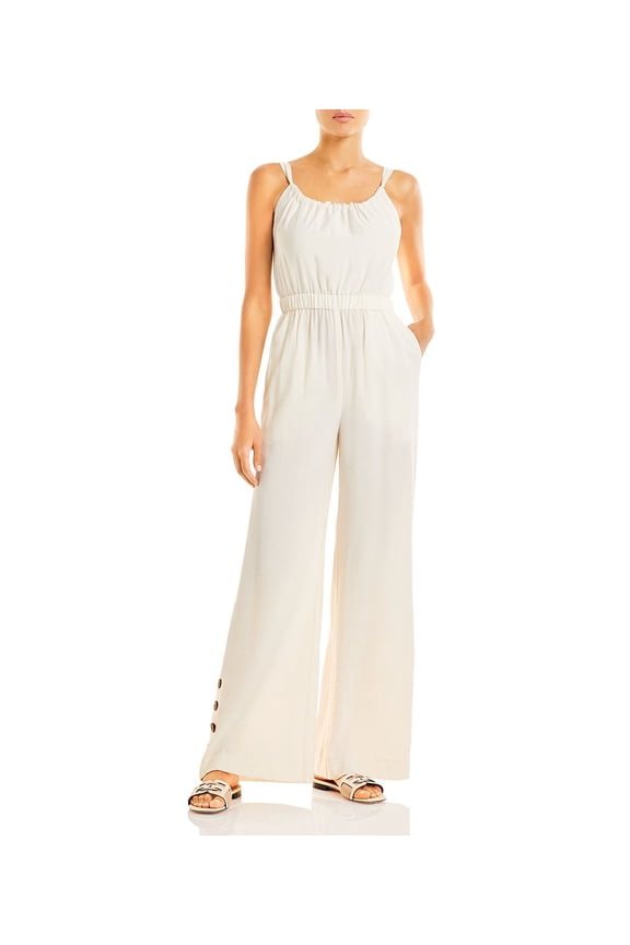 Serenity Wide Leg Jumpsuit, Medium, White