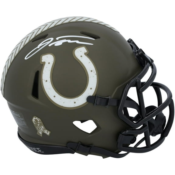Jonathan Taylor Indianapolis Colts Autographed Riddell 2022 Salute To Service Speed Mini Helmet - Fanatics Authentic Certified