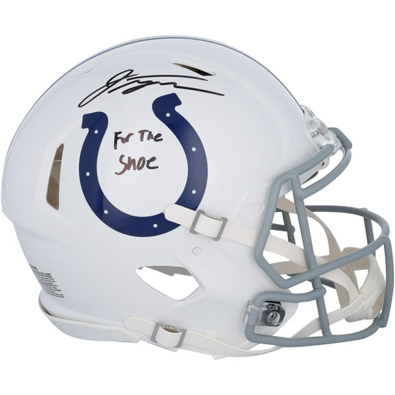 Jonathan Taylor Indianapolis Colts Autographed Riddell Speed Authentic Helmet with "For the Shoe" Inscription - Fanatics Authentic Certified
