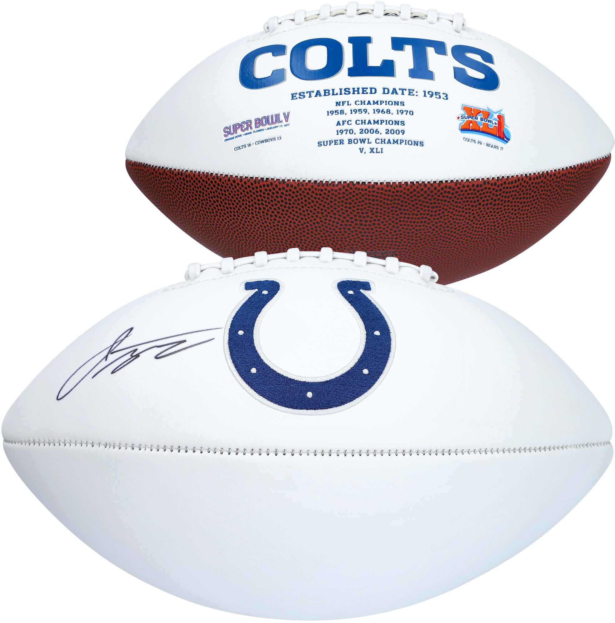 Jonathan Taylor Indianapolis Colts Autographed Wilson White Panel Football - Fanatics Authentic Certified